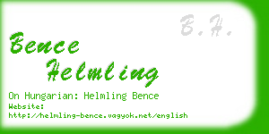 bence helmling business card